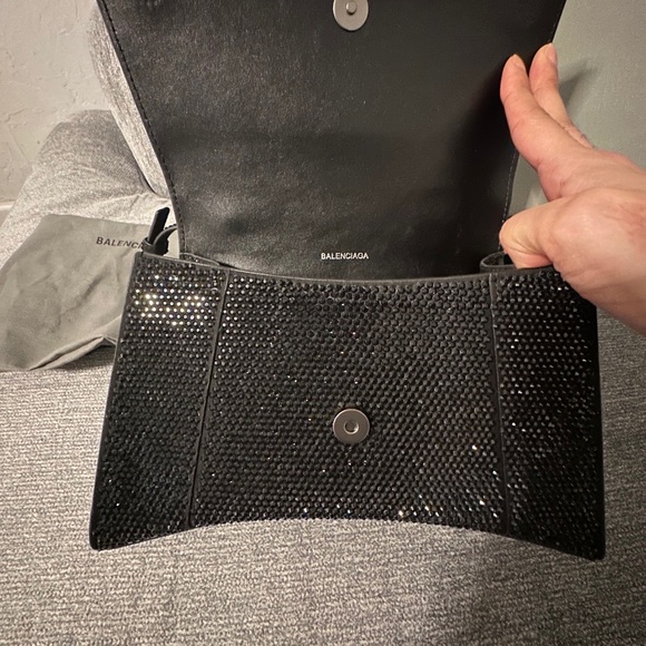 Authentic Balenciaga rhinestones Hourglass XS Crossbody Handbag $6,850 - Picture 14 of 16